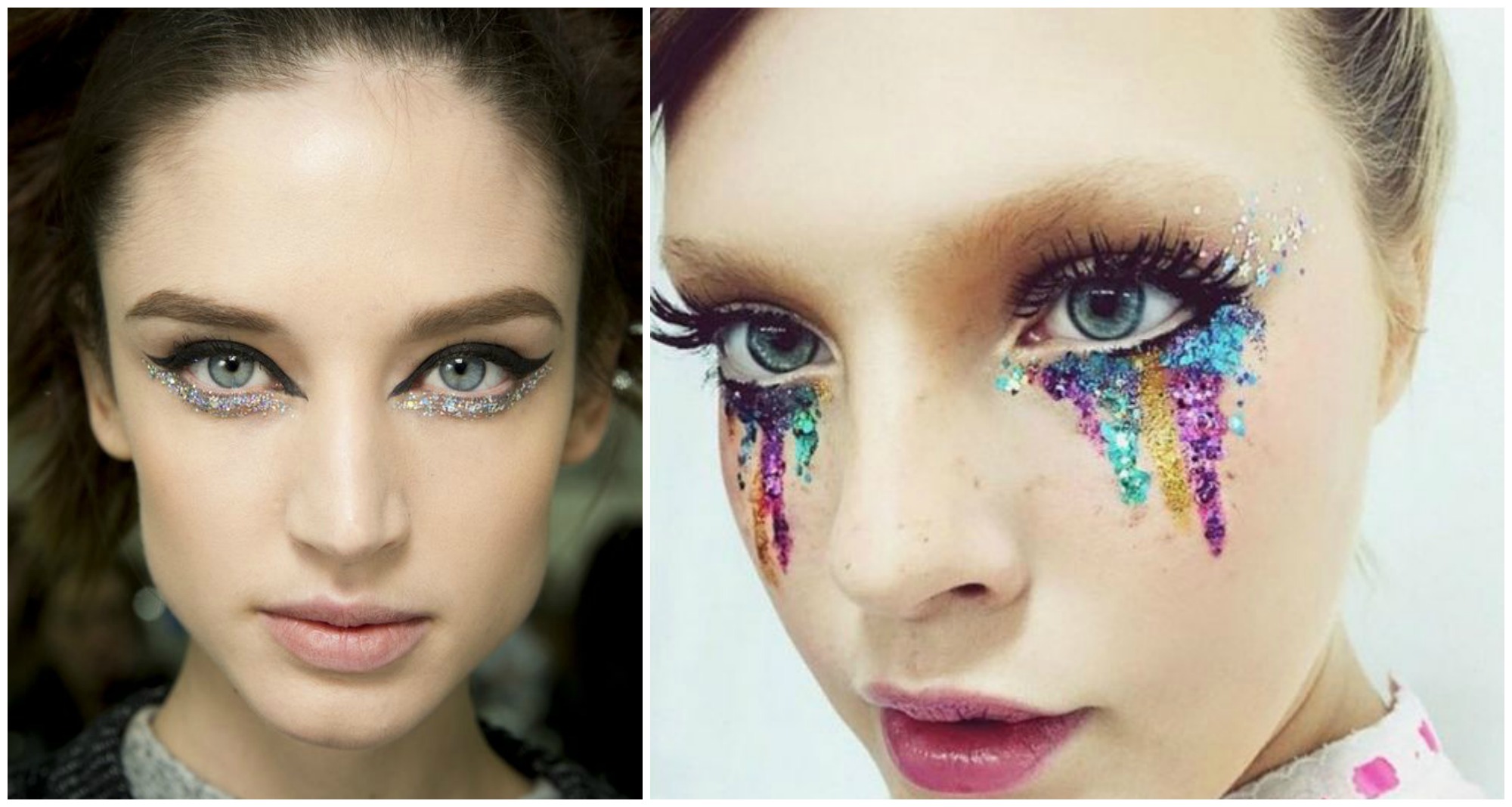 Opções com glitter para maquiagem artística