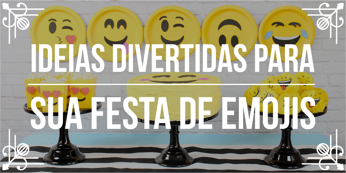 Temas de festa incríveis: emoji