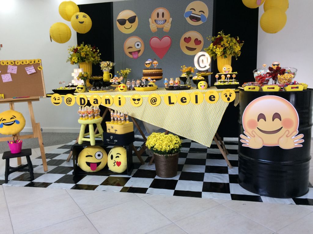 Temas de festa incríveis: emoji