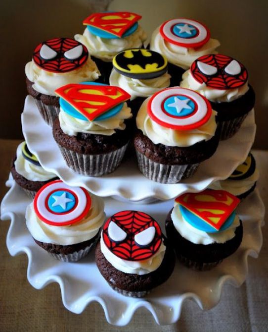 Cupcake de super- heróis