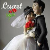 Luart by Luciana Santos noivinhos de biscuit