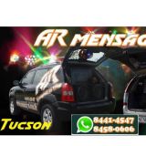 AR mensagens ao vivo 2 carros Tucson e Meriva