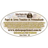 Dolce Papel e Mel - Papel de Arroz Personalizado