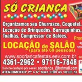 só criança festas