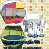 andressa locação de brinquedos para festa ,mesas,c