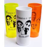 Copos em acrílico personalizado - Modelo Long drin