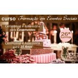 Curso Formação em Eventos Sociais - Cerimonial