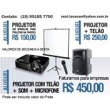 Locação Projetor Telão Pulpito Videoke Limeira Reg