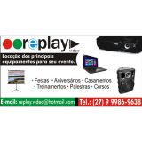 Locação de Projetor, Tela, TV e Caixa de Som