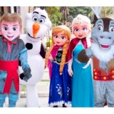 Frozen personagens vivos festa infantil animação