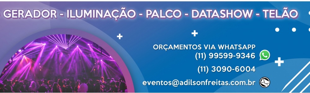 Aluguel de Caixa de Som, Telão, Iluminação, Projetor, Jogo de Luz, Gerador de Energia, Palco e Prati