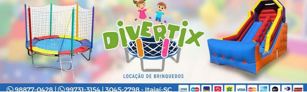Divertix locação de cama elástica e piscina de bolinhas Itajaí
