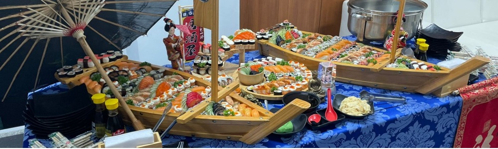 Buffet japonês para festas e eventos