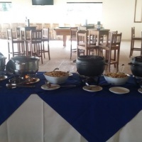 Feijoada servida no evento da DP4.