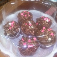 Caixa de cup cake para presente.