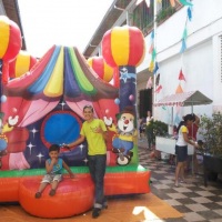 circo inflável de bolinha