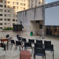 Locação de Estrutura e Tela para Projeção