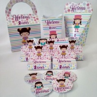 Personalizados para festinha da Helena, tema escolhido pela mamãe foi Circo.
Faço tema que você pre