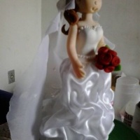 Topo de bolo noiva