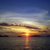 Por do Sol na Ilha Gande