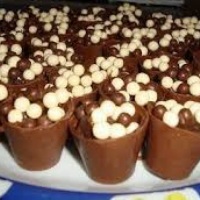 Brigadeiro no copinho de chocolate