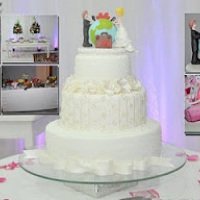 Bolo de Casamento com Bem casado