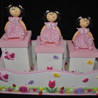 Kit higiene c/ 3 potes Boneca