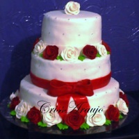 Bolo Decorado Casamento Primavera