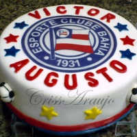 Bolo Decorado Temático Esporte Clube Bahia