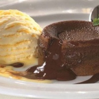 Petit Gateau com Sorvete de Creme