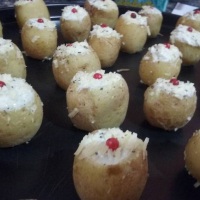 Mini Batatinha Gratinada Recheada com Creme de Gorgonzola