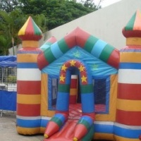 Balão pula-pula e Barraca de alimentação