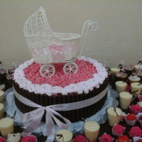 Bolo de chá de bebê
