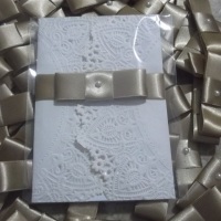 Convite rendado para casamento, 15 anos, etc...