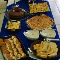 Chá da tarde com crepe a francesa