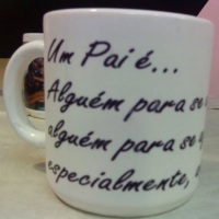 caneca com frase