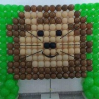 tela de decorada leao