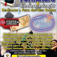 FESTA DE FORMATURA OU CONFRATERNIZAÇÃO OPENBAR COMPLETA POR APENAS R$ 50,00 POR PESSOA !!!

PROMOÇ