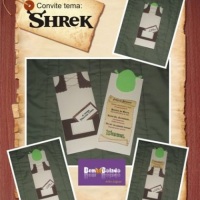 Convite Infantil - Tema Shrek