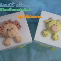 Leão e Girafa baby
