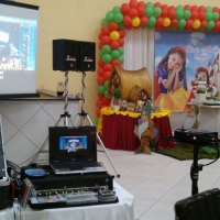 Evento Infantil - Projetor e Tela, som e Retrospectiva
