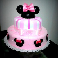 Aluguel de Bolo Minnie rosa Apenas R$30