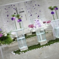 Mesa decorada Vidro