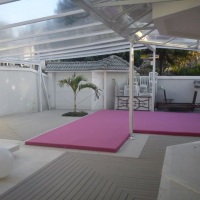 toldo e fechamento de piscina