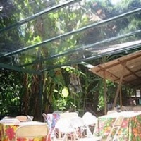 tablado e toldo