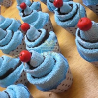 Cupcake toalha. Diversas cores