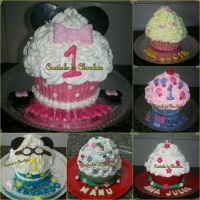 Cupcake Gigante para Smash the Cake