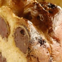Panetone recheio de bombom