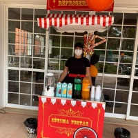 carrinho de bebidas para aniversários