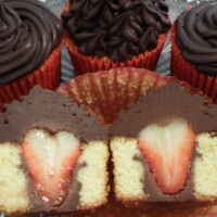 Cupcake Sensação de Morango